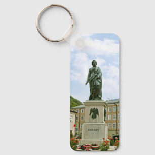 Mozart Monument in Salzburg, Austria Key Ring