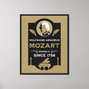 Mozart Music Lover Gift Canvas Print