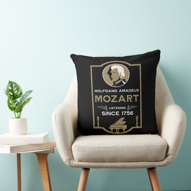 Mozart Music Lover Gift Cushion (Chair)