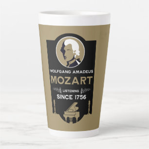 Mozart Music Lover Gift Latte Mug