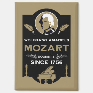 Mozart Music Lover Gift Magnet