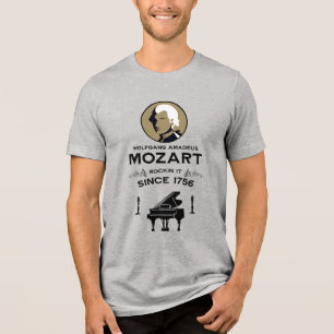 Mozart Music Lover Gift Tri-Blend Shirt
