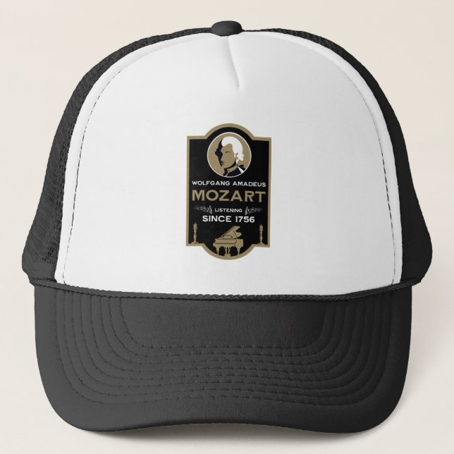 Mozart Music Lover Gift Trucker Hat (Front)