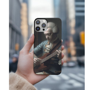Mozart playing the electric guitar Case-Mate iPhone case