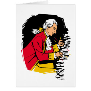 Mozart plays piano