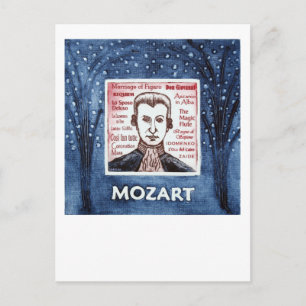 Mozart postcard