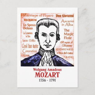 Mozart Postcard
