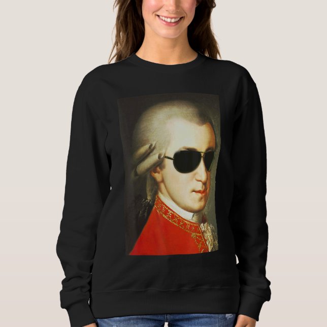 Mozartt Wearing Sunglasses Sweatshirt (Front)