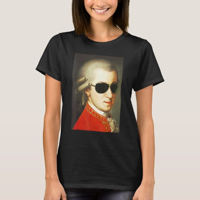 Mozartt Wearing Sunglasses T-Shirt (Front)