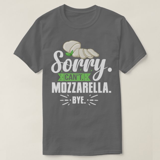 Mozzarella Cheese Recipes Buffalo Italian Fresh Pr T-Shirt (Design Front)