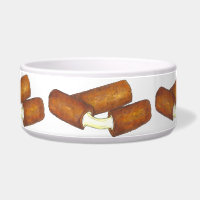 Mozzarella Cheese Sticks Junk Food Foodie Dog Bowl