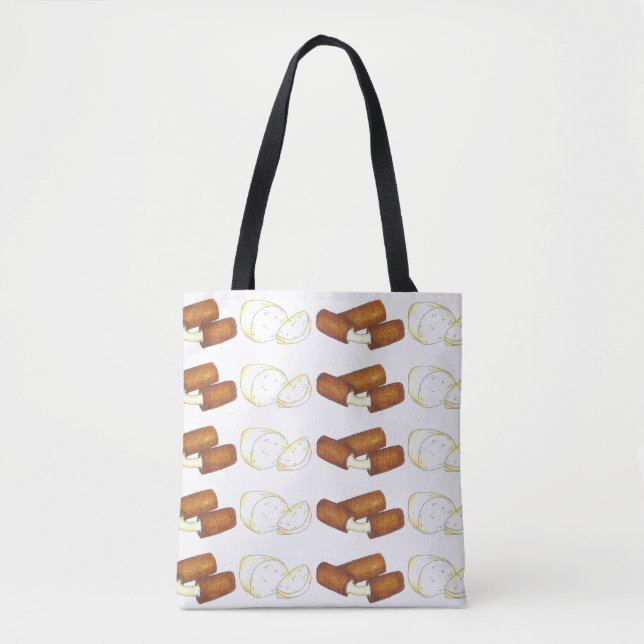 Mozzarella Cheese Sticks Junk Food Foodie Tote Bag (Front)