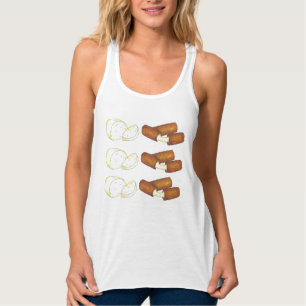 Mozzarella Cheese Sticks Snack Junk Food Foodie Singlet