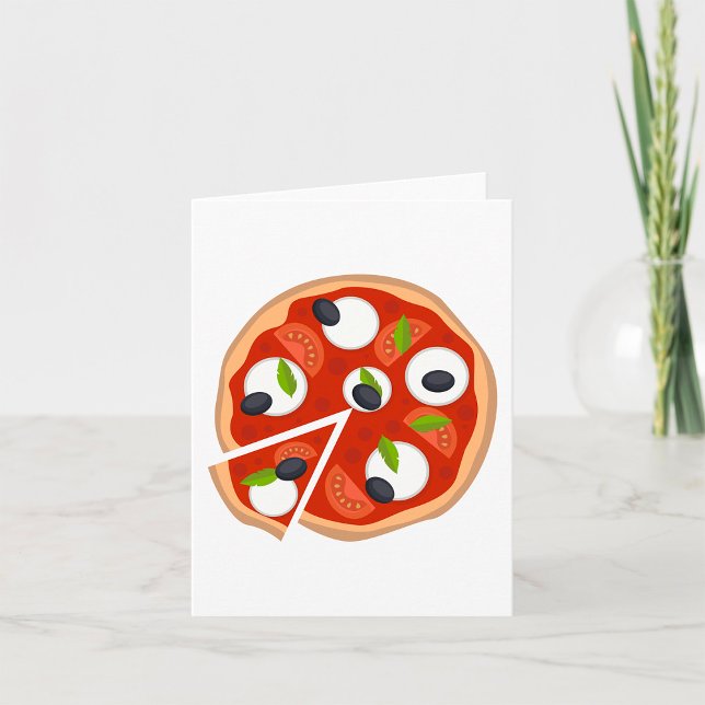 Mozzarella Pizza with Tomato and Basil Card (Creator Uploaded)