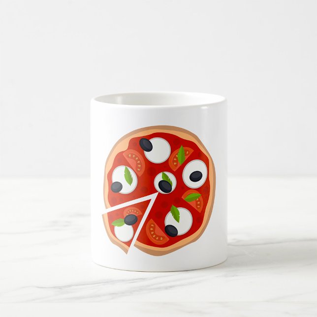 Mozzarella Pizza with Tomato and Basil Coffee Mug (Creator Uploaded)