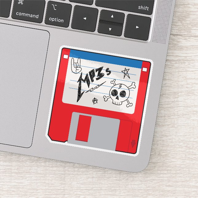 MP3 Music Retro Floppy Disk (Detail)