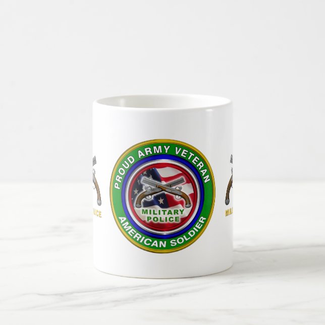 MP  Military Police Corps Veteran  Coffee Mug (Center)
