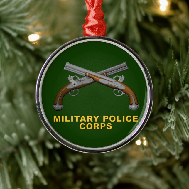 MP Miltiary Police Christmas  Metal Tree Decoration (Tree)