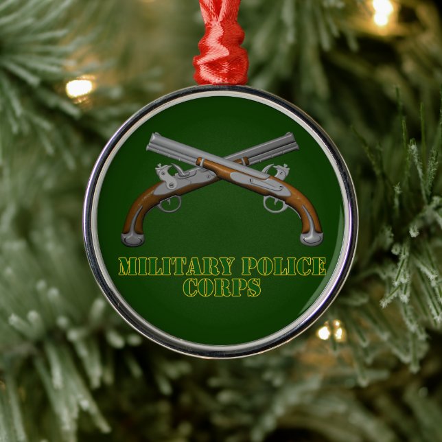 MP Miltiary Police Christmas  Metal Tree Decoration (Tree)