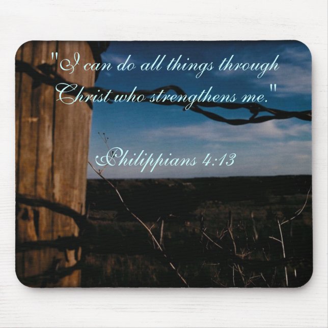 MP - Philippians 4:13 Mouse Pad (Front)
