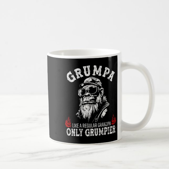 Mpa Like A Regular Grandpa Only Mer Monkey (on Bac Coffee Mug (Right)