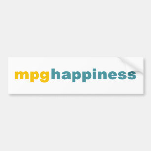 MPG Happiness Bumper Sticker