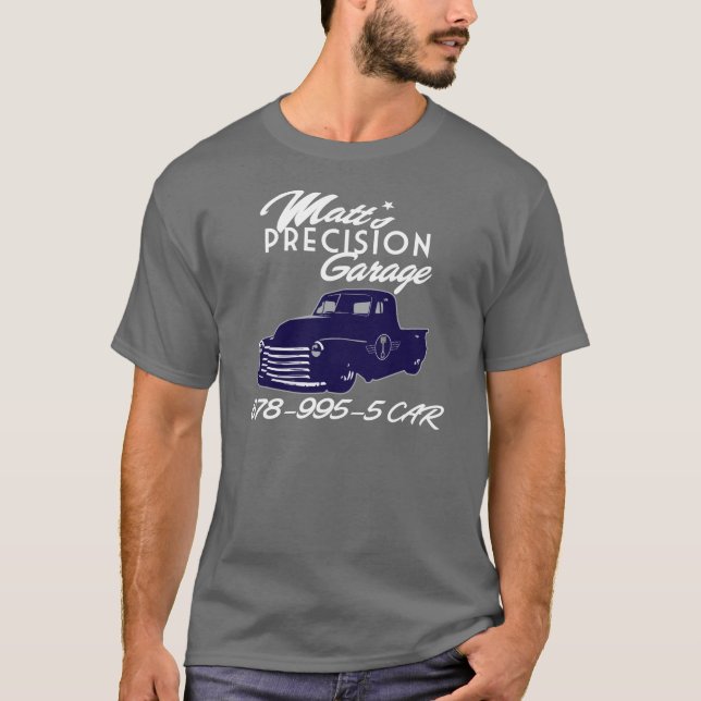 MPG - Truck - Front only with Phone T-Shirt (Front)
