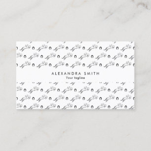 mping Horse Horseback Riding Horse Trainer Business Card