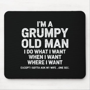 Mpy Old Man Funny Dad Husband Grandpa Humor  Mouse Pad