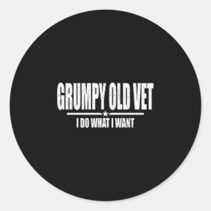 Mpy Old Vet  Classic Round Sticker