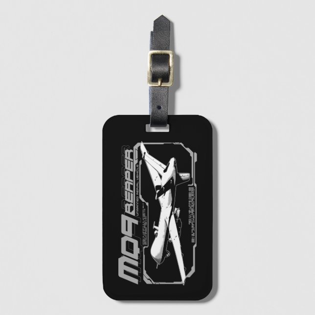MQ-9 Reaper Luggage Tag (Front Vertical)