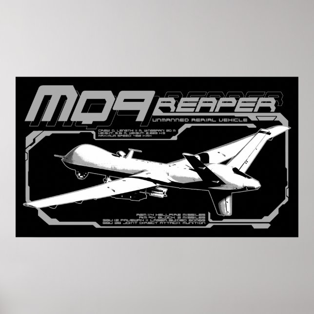 MQ-9 Reaper Poster (Front)