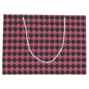 MQF Sequins-Pink-Chocolate-Aqua-GIFT BAG L