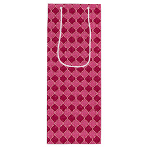 MQF Sequins-Pink-Magenta-WINE GIFT BAG