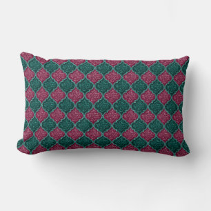 MQF Sequins-Plum-Jade-LUMBAR PILLOW