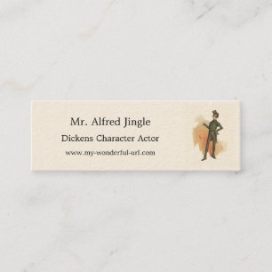 Mr. Alfred Jingle from The Pickwick Papers Mini Business Card