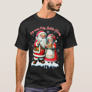 Mr &amp; Mrs Santa Claus Christmas Matching Couple T-Shirt