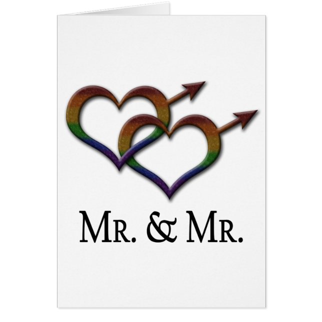 Mr. and Mr. Gay Pride Interlinking Gender Symbols (Front)