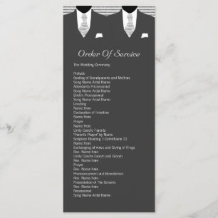 Mr and Mr Suit and Tie Gay Grey Service Order Programme
