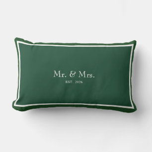 Mr. and Mrs. 2026 Wedding Gift Lumbar Cushion