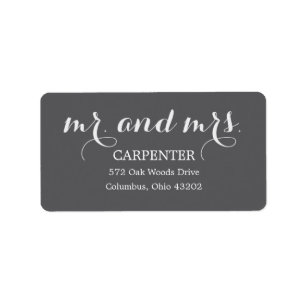 Mr. and Mrs. Address Labels