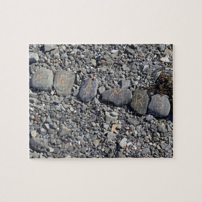 Mr and Mrs Beach Rocks at Bar Harbour Jigsaw Puzzle (Horizontal)