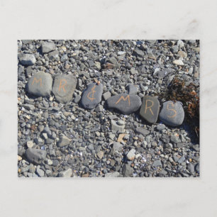 Mr and Mrs Beach Rocks at Bar Harbour Postcard