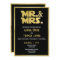 Mr and Mrs Black Gold Sci Fi Theme Wedding