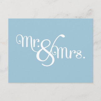 Mr. and Mrs. Classy White on Sky Postcard
