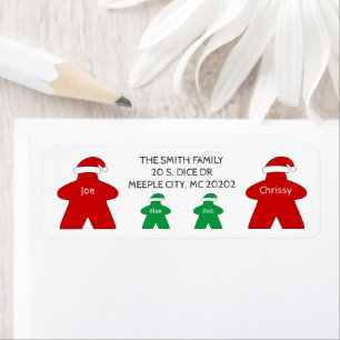 Mr. and Mrs. Claus & 2 Elves Family of 4 Red Green