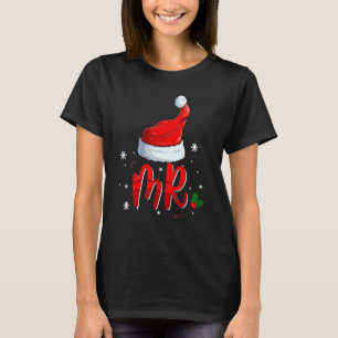 Mr And Mrs Claus Christmas Couples Matching Pajama T-Shirt