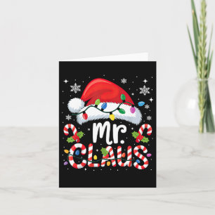Mr And Mrs Claus Couples Matching Christmas  Card