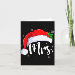 Mr And Mrs Claus Couples Matching Christmas Pajama Card