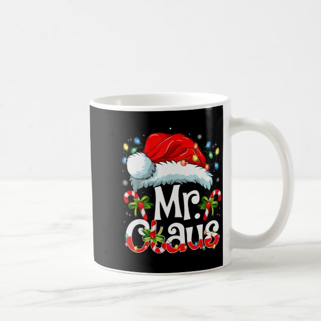 Mr And Mrs Claus Couples Matching Christmas Pajama Coffee Mug (Right)